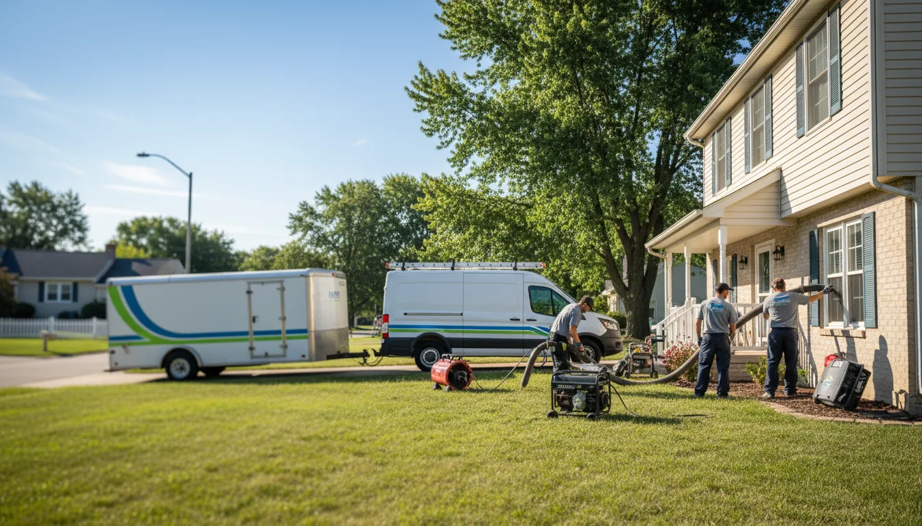 Flooded Basement Restoration And Cleanup With Repair in Galena, OH near me